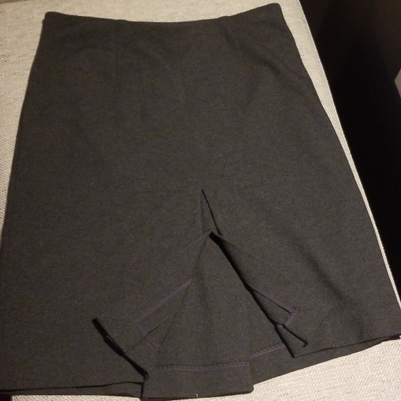 3 for $25 ** gray Ann Taylor Career Skirt - Picture 7 of 8